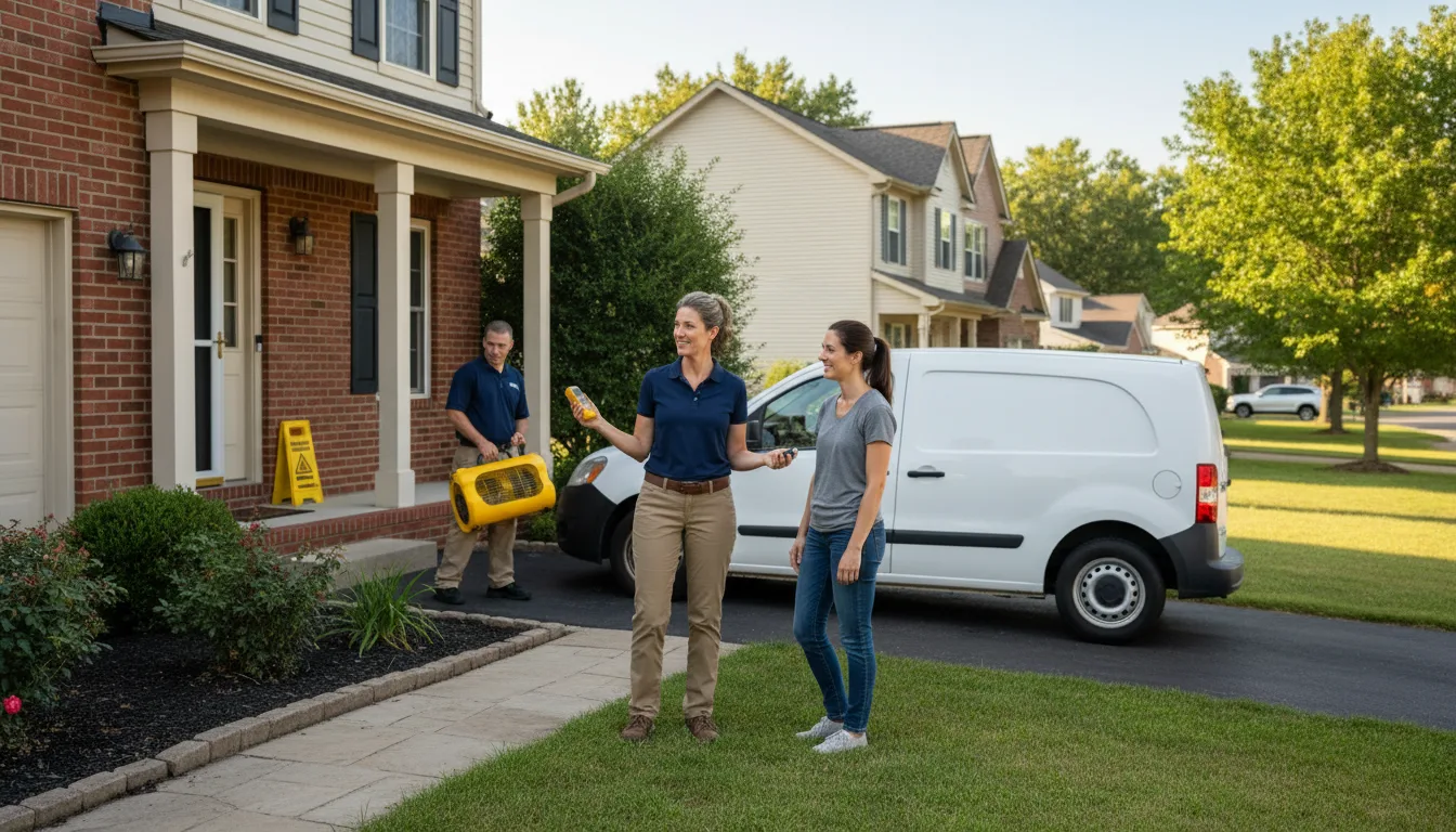 Residential water damage restoration in Cedarbluff, MS